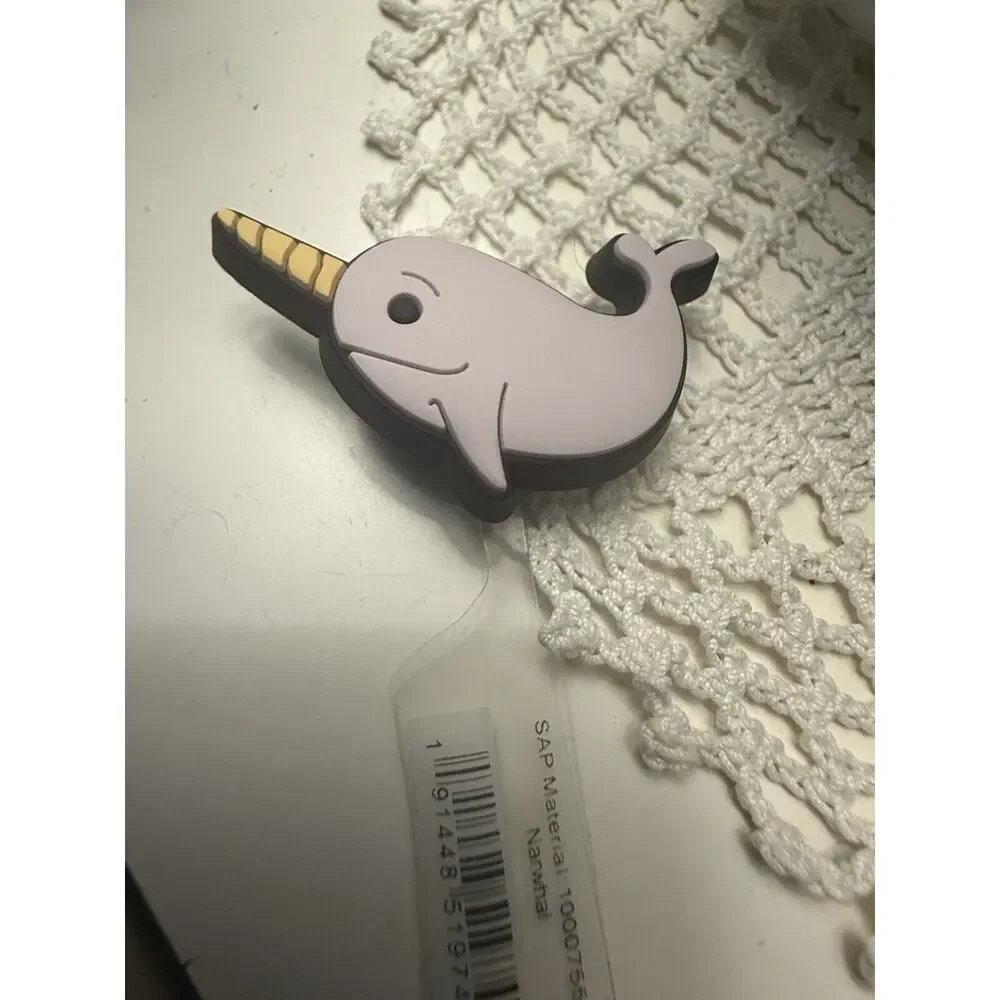 Narwhal “Unicorn of the Sea” Shoe Crocs Jibbitz Charm - New with Tags